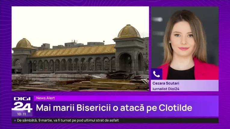 Arhiepiscopia Bucurestilor o acuza pe Clotilde Armand ca foloseste electoral subiectul Catedralei