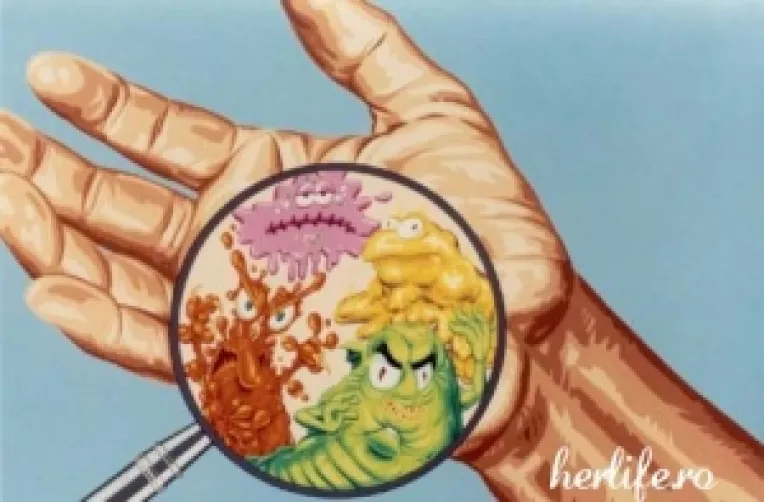 Bacteriile se transmit prin stransul mainii