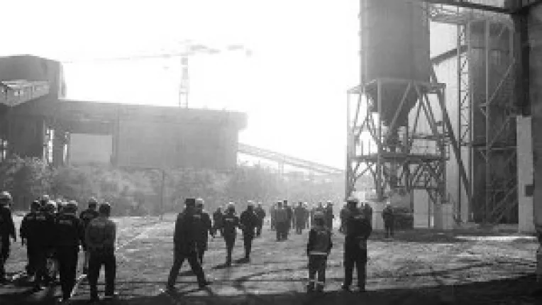 Batalia pentru salariile siderurgistilor, inregistrata video