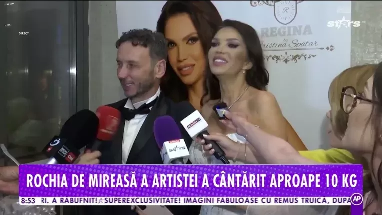 Cristina Spatar, o regina in ziua nuntii! Rochia de mireasa a cantarit aproape 10 kilograme