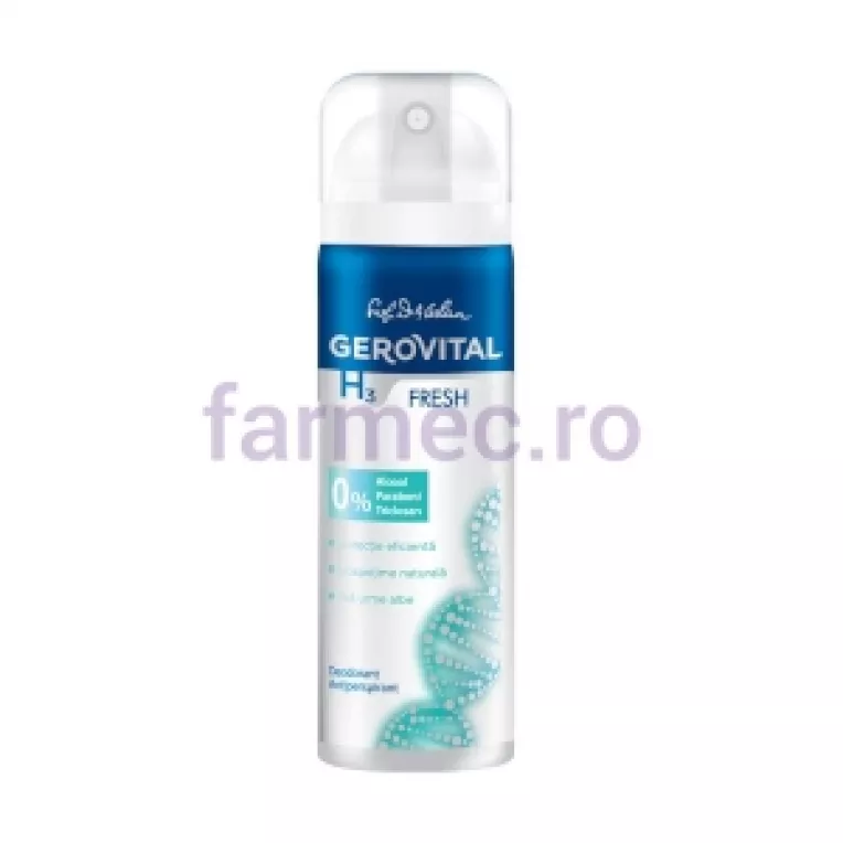 Deodorantul Antiperspirant Gerovital H3 - Fresh de la Farmec