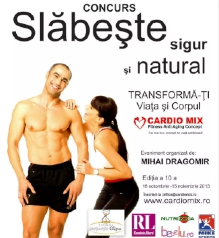 Deschiderea Concursului Slabeste sigur si natural cu Cardio Mix, pe 18 0ctombrie 2013