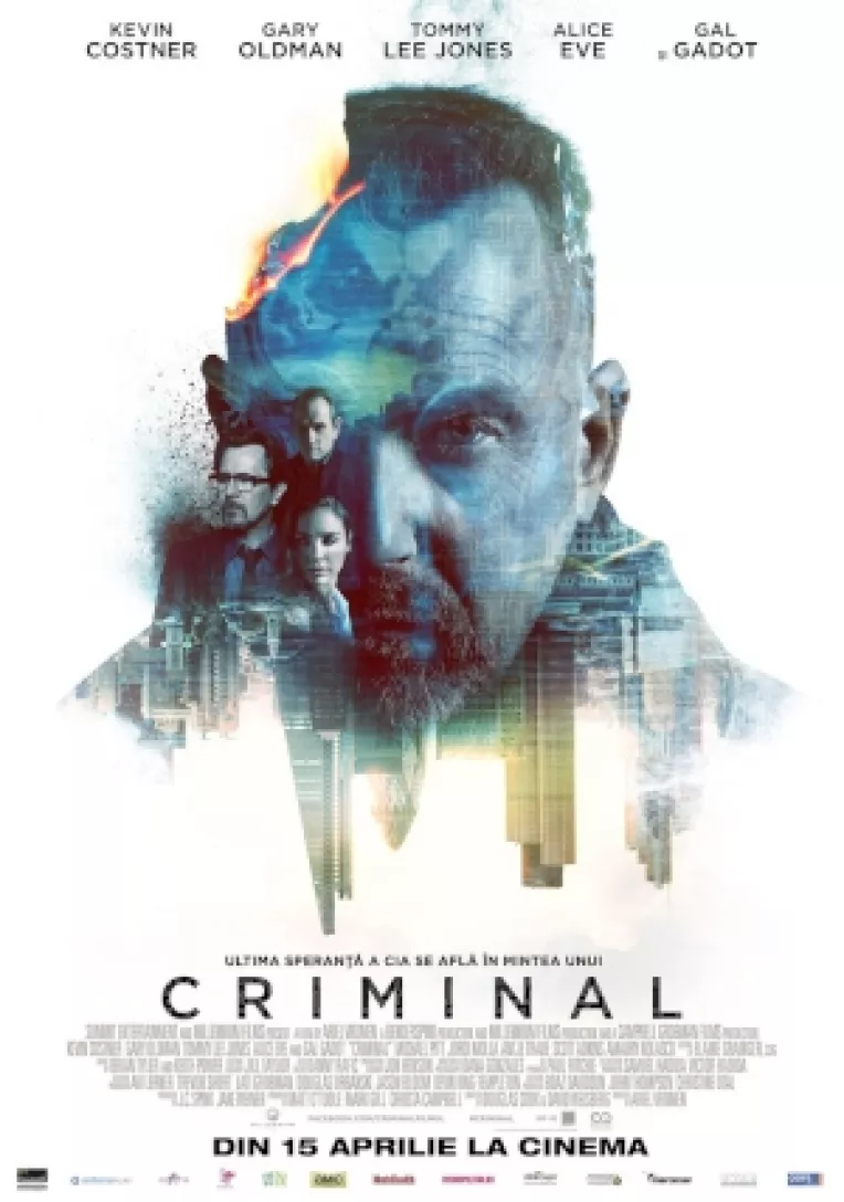Filmul Criminal, cu Kevin Costner si Tommy Lee Jones, a intrat in cinematografele din Romania