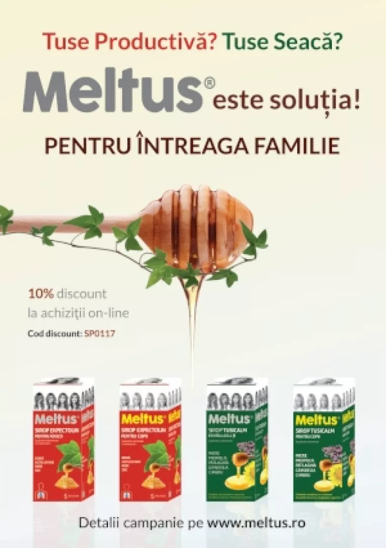 Gama de siropuri Meltus, disponibila acum si online