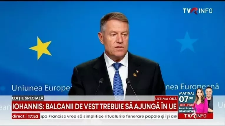 Iohannis: Inca nu este toata lumea convinsa ca Ucraina si Moldova pot incepe negocierile de aderare