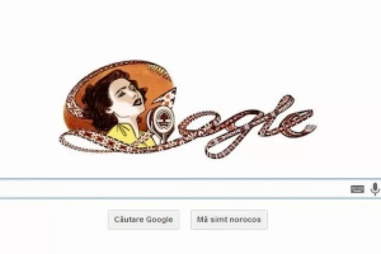 MARIA TANASE, omagiata de Google printr-un nou logo, la 100 de ani de la nastere 