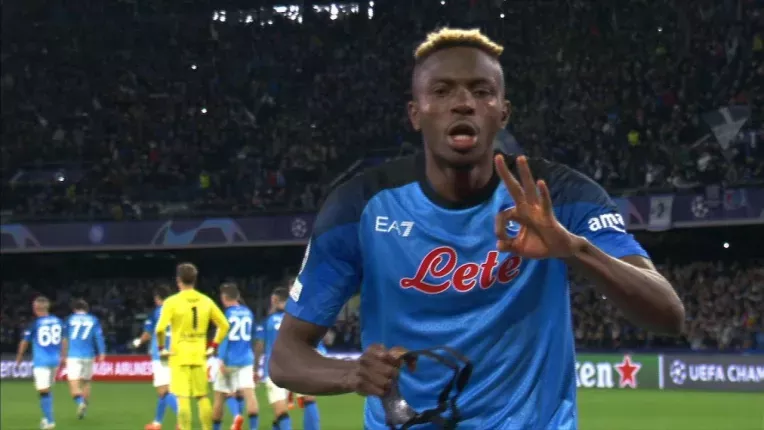 Napoli - Frankfurt 3-0. Dubla Osimhen si calificare istorica in sferturi pentru napoletani