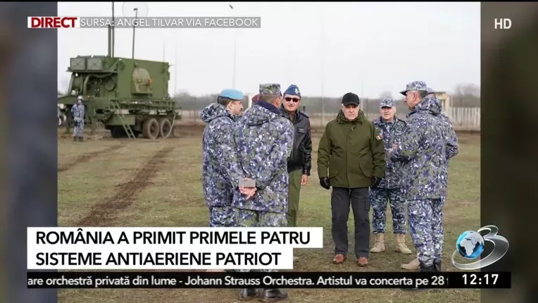 Romania a primit primele patru sisteme antiaeriene Patriot